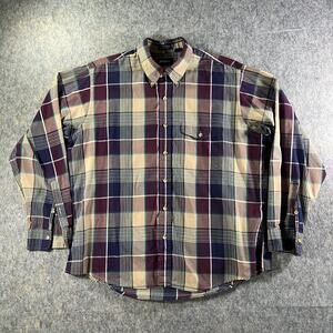 Vtg GANT Foxhunt Plaid Shirt / Mens XL / Long Sleeve Button Down Cotton